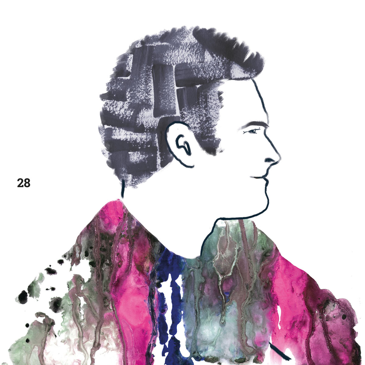Portrait study illustration